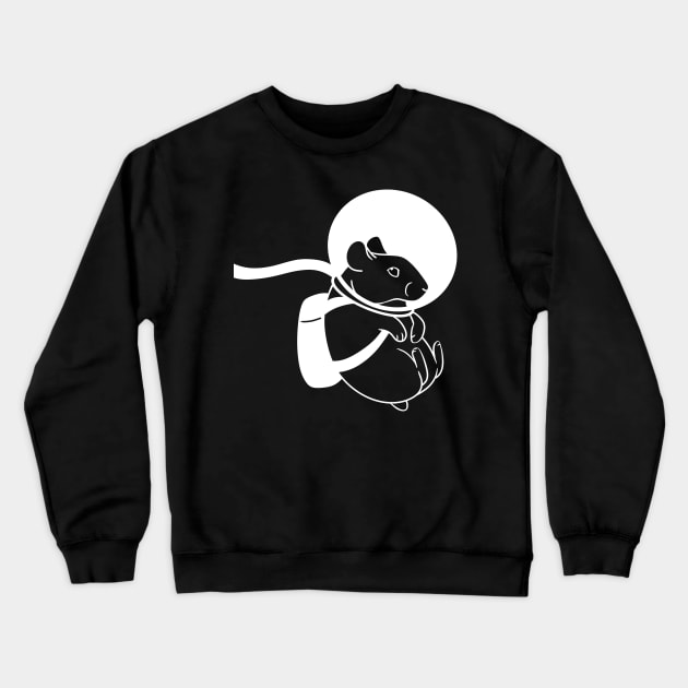 Space hamster Crewneck Sweatshirt by DeguArts